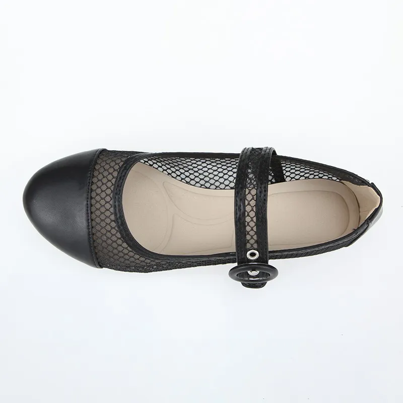Black Mesh Flats