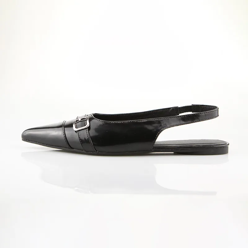 Black Patent Slingback Flats Black Patent Slingback Flats