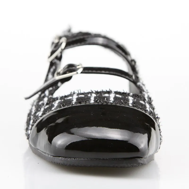 Square Toe Flat Shoes For Women