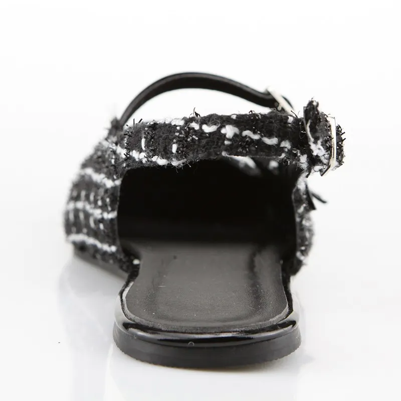 Square Toe Flat Shoes For Women