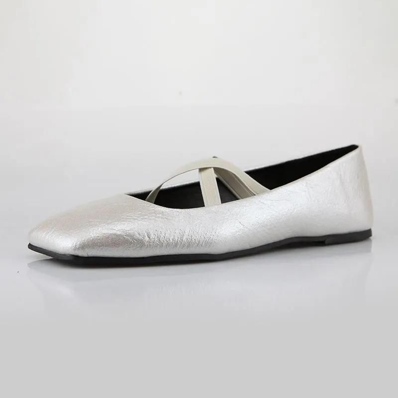 Square Toe Flats Women's Shoes